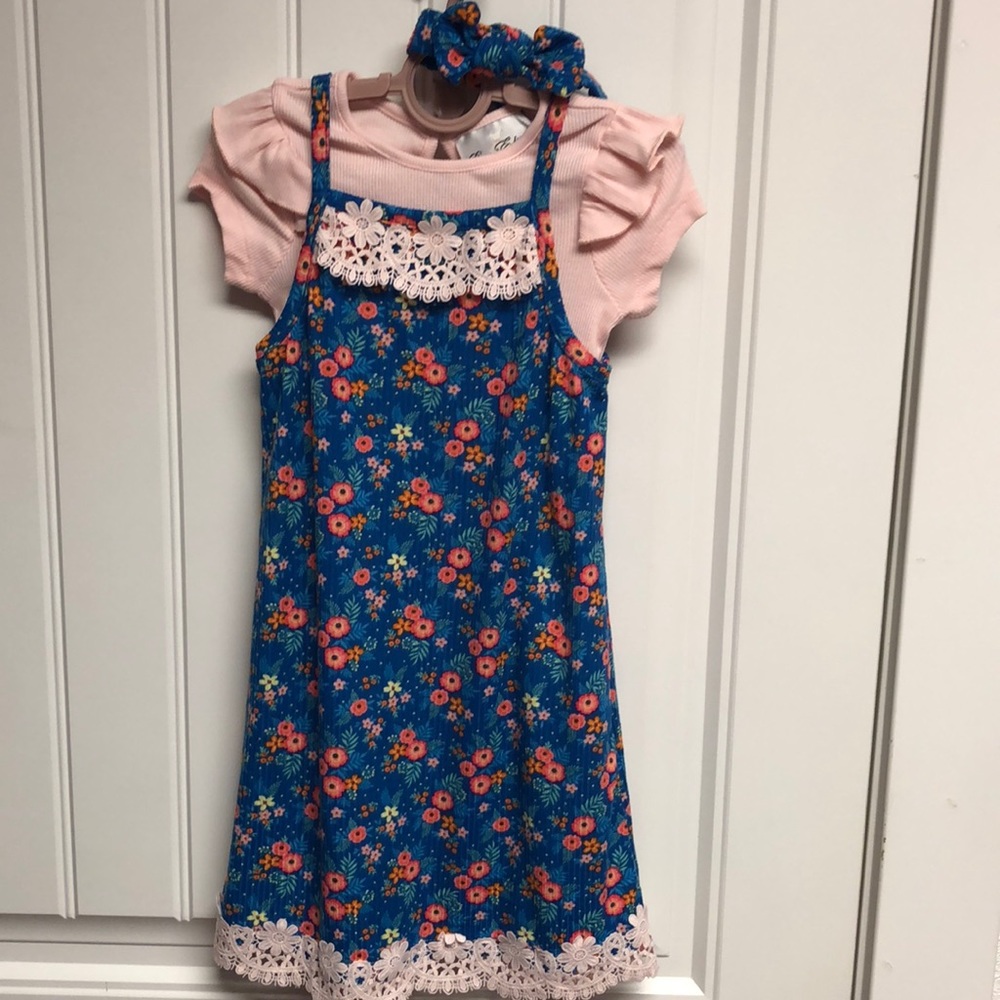 Rare Editions 3T dress, top, & matching headband.